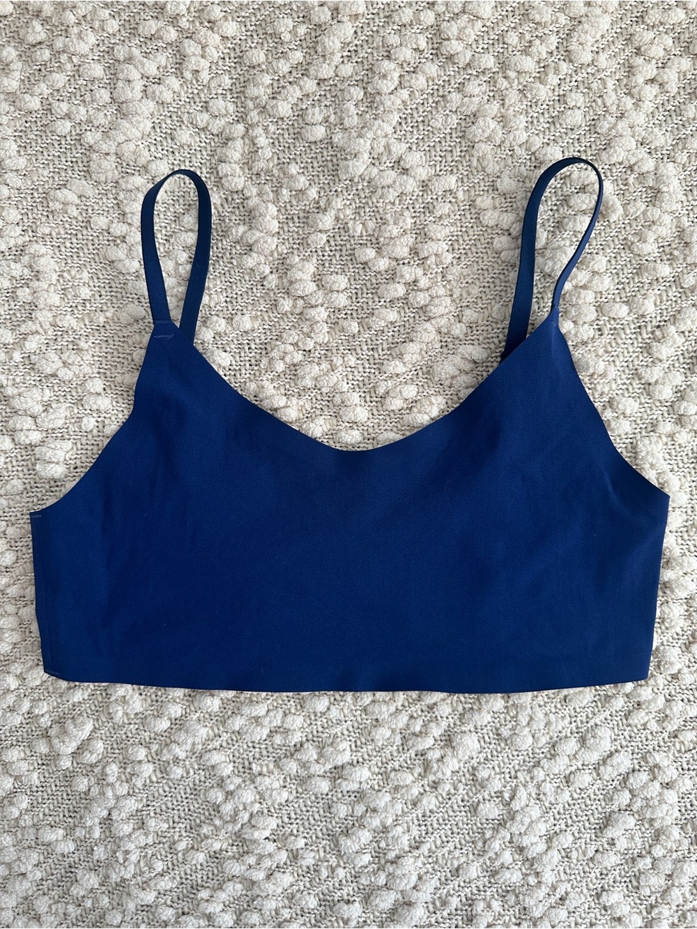 Victoria's Secret Bralette Size L Navy Blue Wireless Seamless Scoop Neck